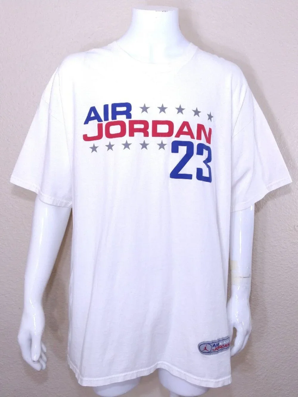 AIR JORDAN Vintage T Shirt 3XL MULTICOLOR Graphic Tee XXXL Classic NIKE Stars 23